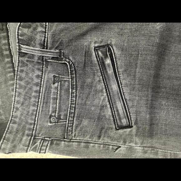 Vince mid-grey moto-style denim skinny jeans Size 30 - Picture 4 of 9